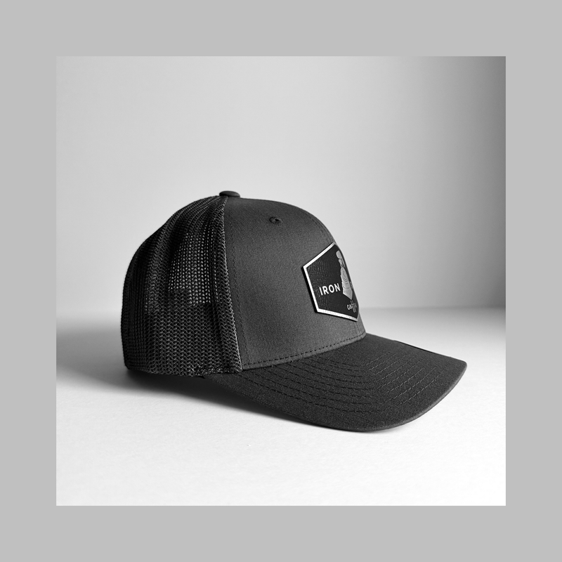 Charcoal Fitted Patch Hat